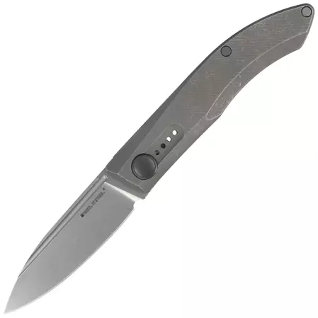 Nóż składany Real Steel Stella Premium Gray Titanium, Stonewashed S35VN by Poltergeist Works (9051)