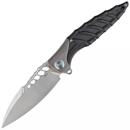 Nóż składany RikeKnife Thor 7 Integral Titanium/Black G10, Satin 154CM (RK-THOR7-B)