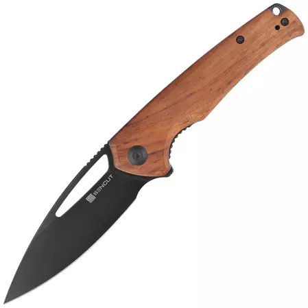 Nóż składany Sencut Mims Guibourtia Wood, Black Stonewashed 9Cr18MoVS (S21013-4)