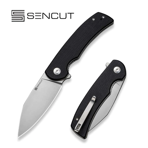 Nóż składany Sencut Omniform Black Canvas Micarta, Satin 9Cr18MoV (S23064-2)