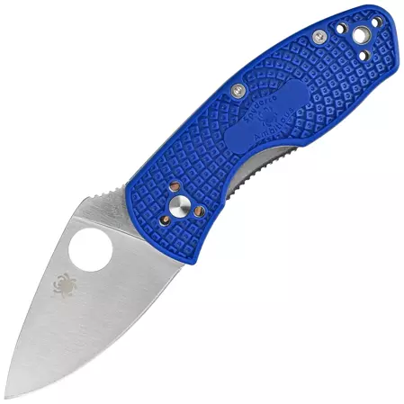 Nóż składany Spyderco Ambitious Lightweight Blue FRN, Satin Plain CPM S35VN (C148PBL)