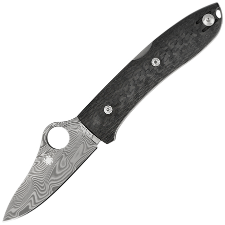 Nóż składany Spyderco SpyOpera Sprint Run Carbon Fiber, Damasteel Thor by Massimo Salice Sanna (C255CFPD)