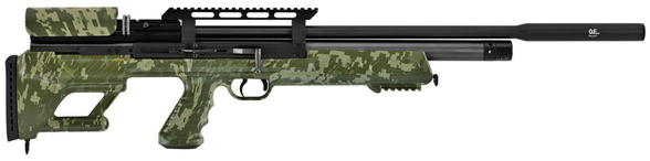 Wiatrówka PCP Hatsan BullBoss M2 Camo, tłumik QE 5.5 mm